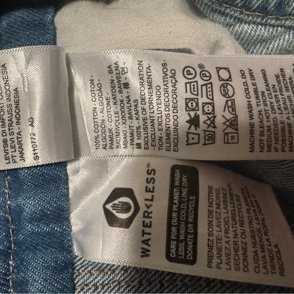 Levi’s Apron Drawstring Straight Leg Overalls size L - Picture 12 of 14